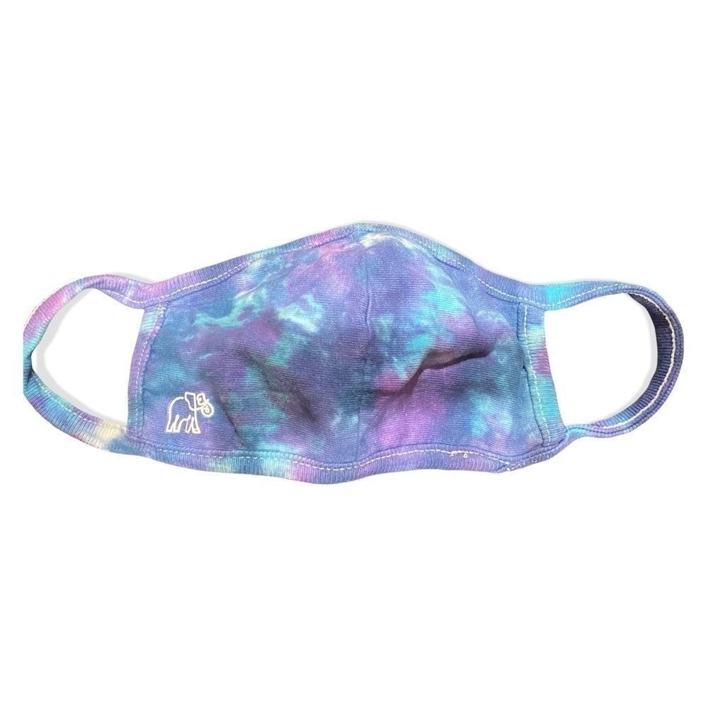 Ivory Ella Kids Face Mask One Size‎ Multicolor Tie-Dye Reusable Boho Festival